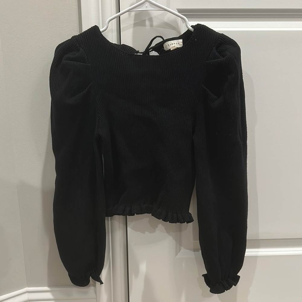 Black Sweater Top